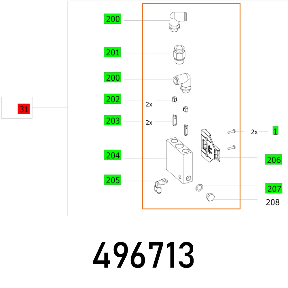 Module Druckluft Et-bg Eaa