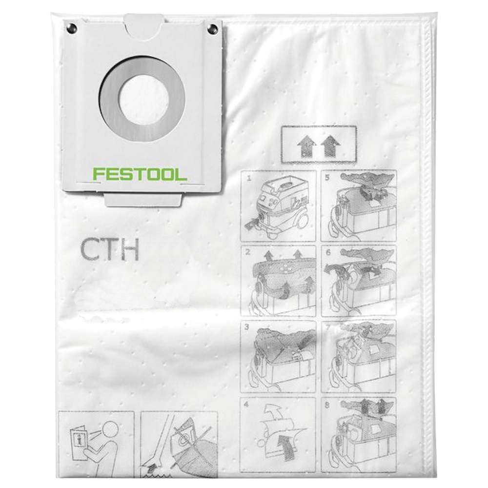 Festool FIS-CTH 48/3 Safety Filter Bags for CTH 48 3 Pack