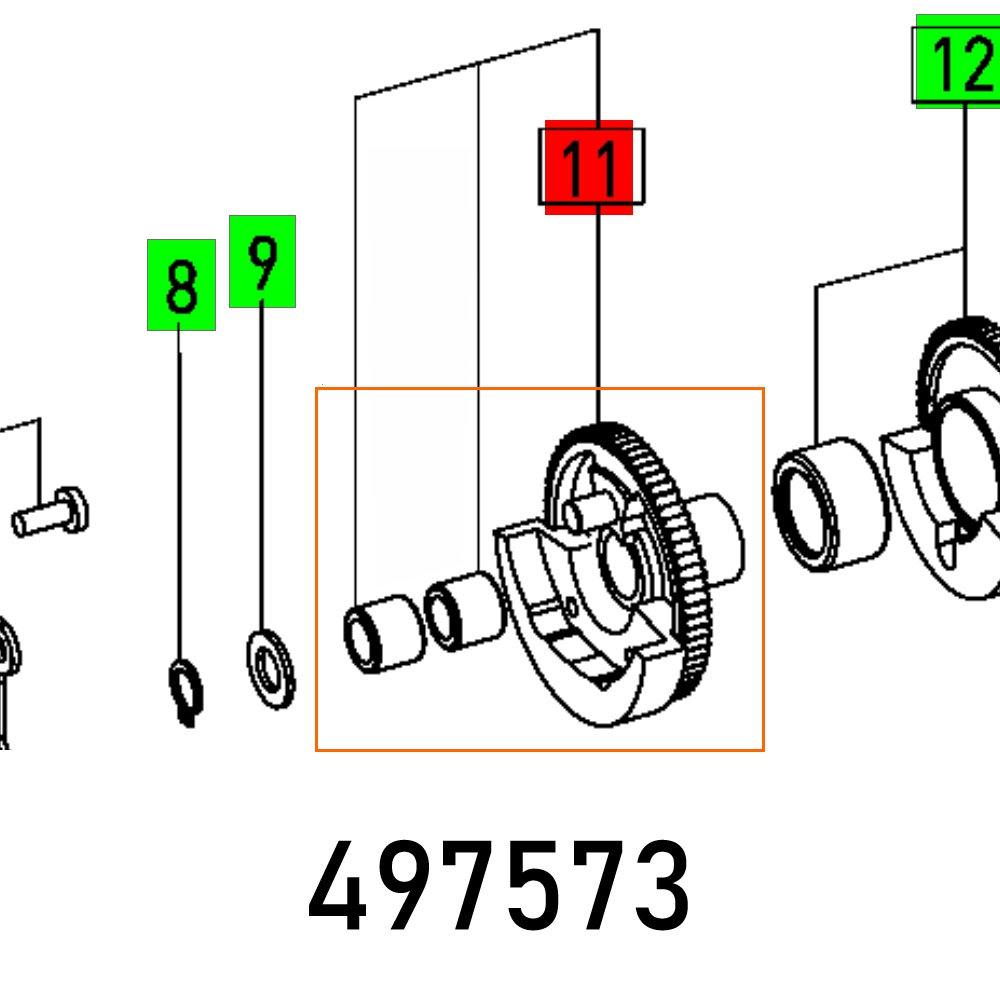 Festool Drive Gear/Wheel PS 400 CARVEX Jigsaw Spare Part