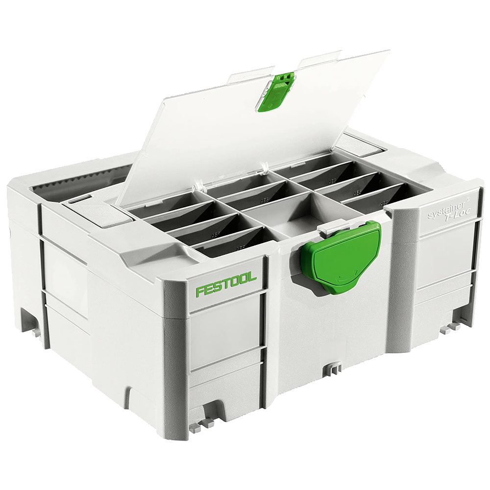 Festool SYS 1 TL-DF Systainer T-LOC with Transparent Lid Compartment