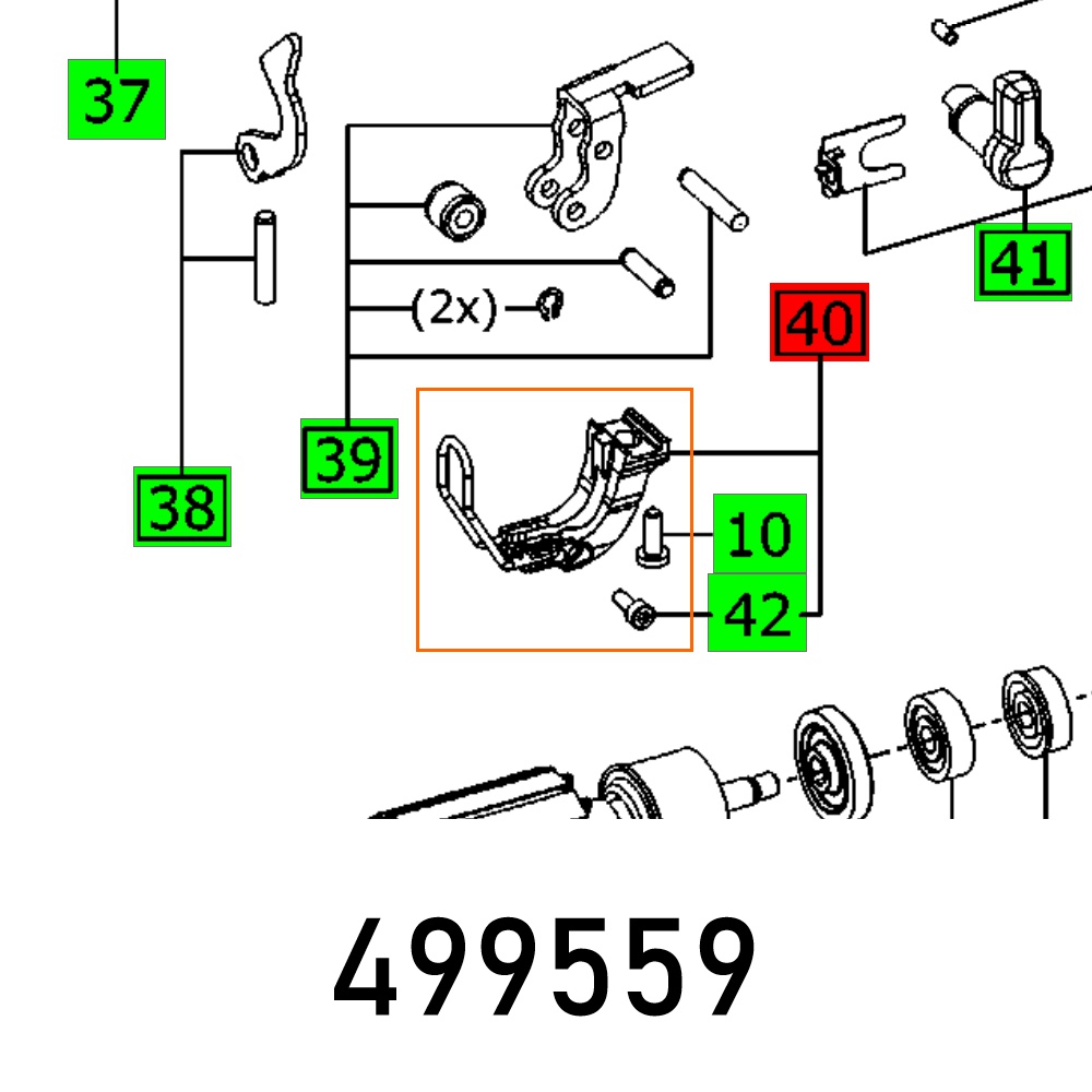 Festool Blade Guide HM PS 300 EQ TRION Jigsaw Spare Part