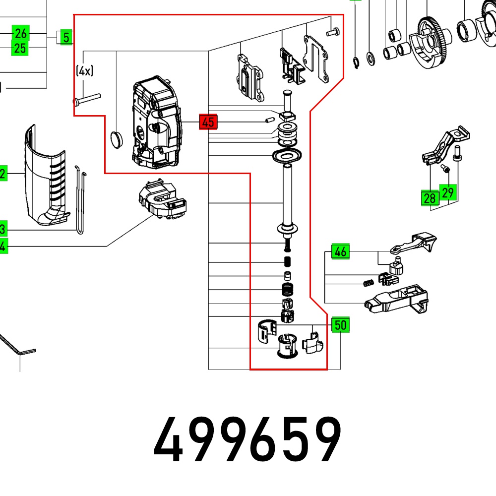 Festool Gear Cover PS 420 CARVEX Jigsaw Spare Part