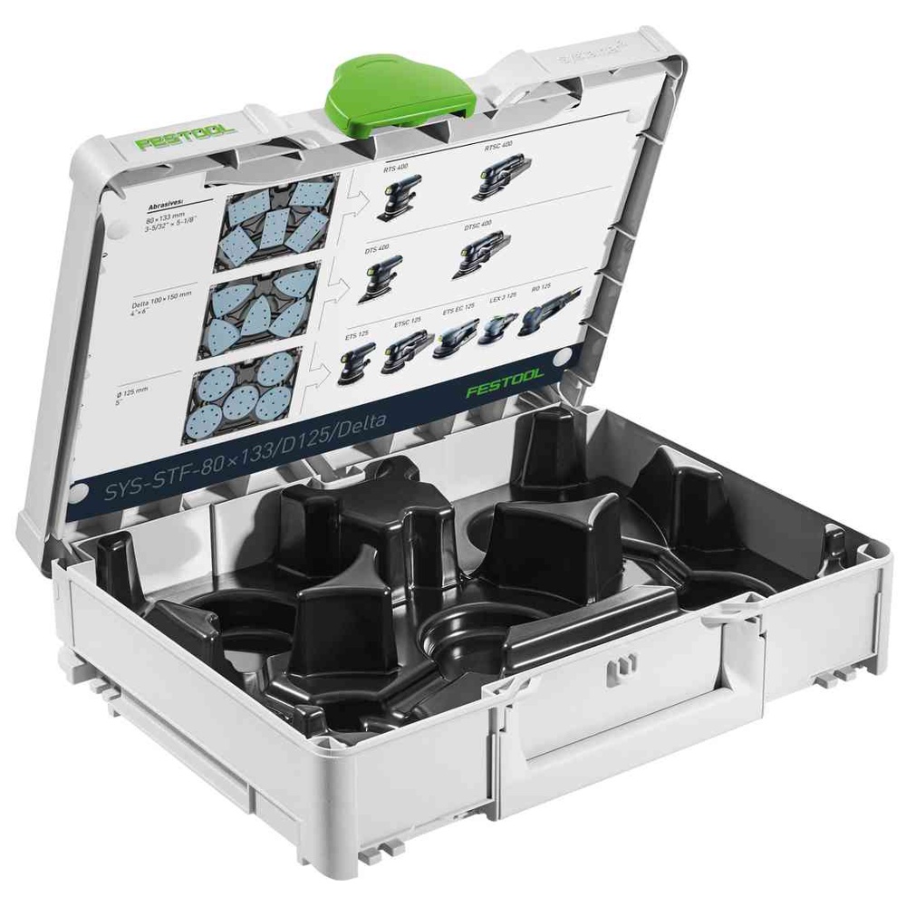 Festool SYS-STF-80x133/D125/Delta Abrasive Systainer³ with 5 Compartments
