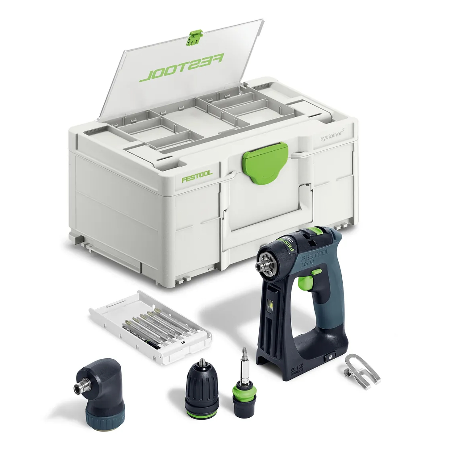 Festool CXS 18-Basic-Set Cordless Drill with ergonomic C-shape design
