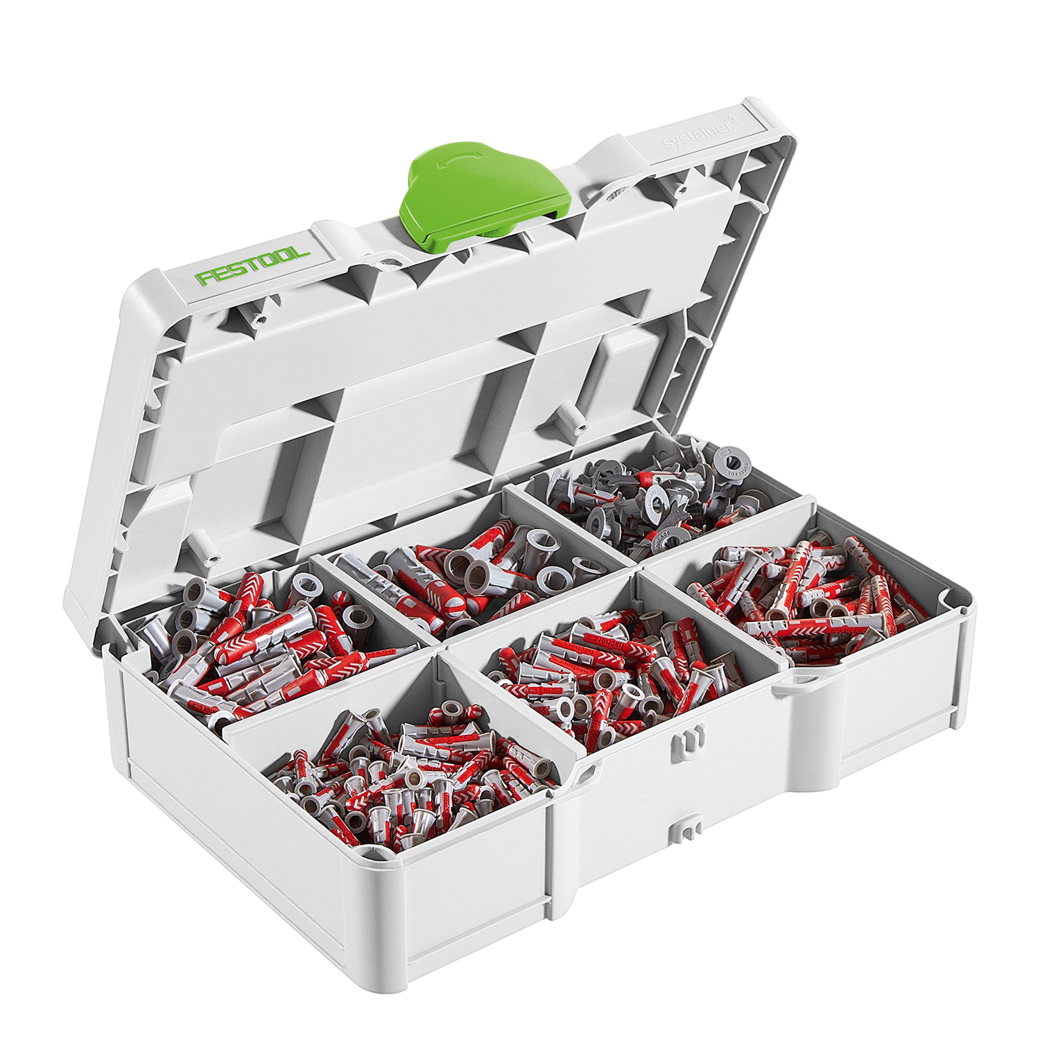 Festool SYS3 S 76-DBL-Set Systainer³ Dowel & Fixing Set 560 Pieces