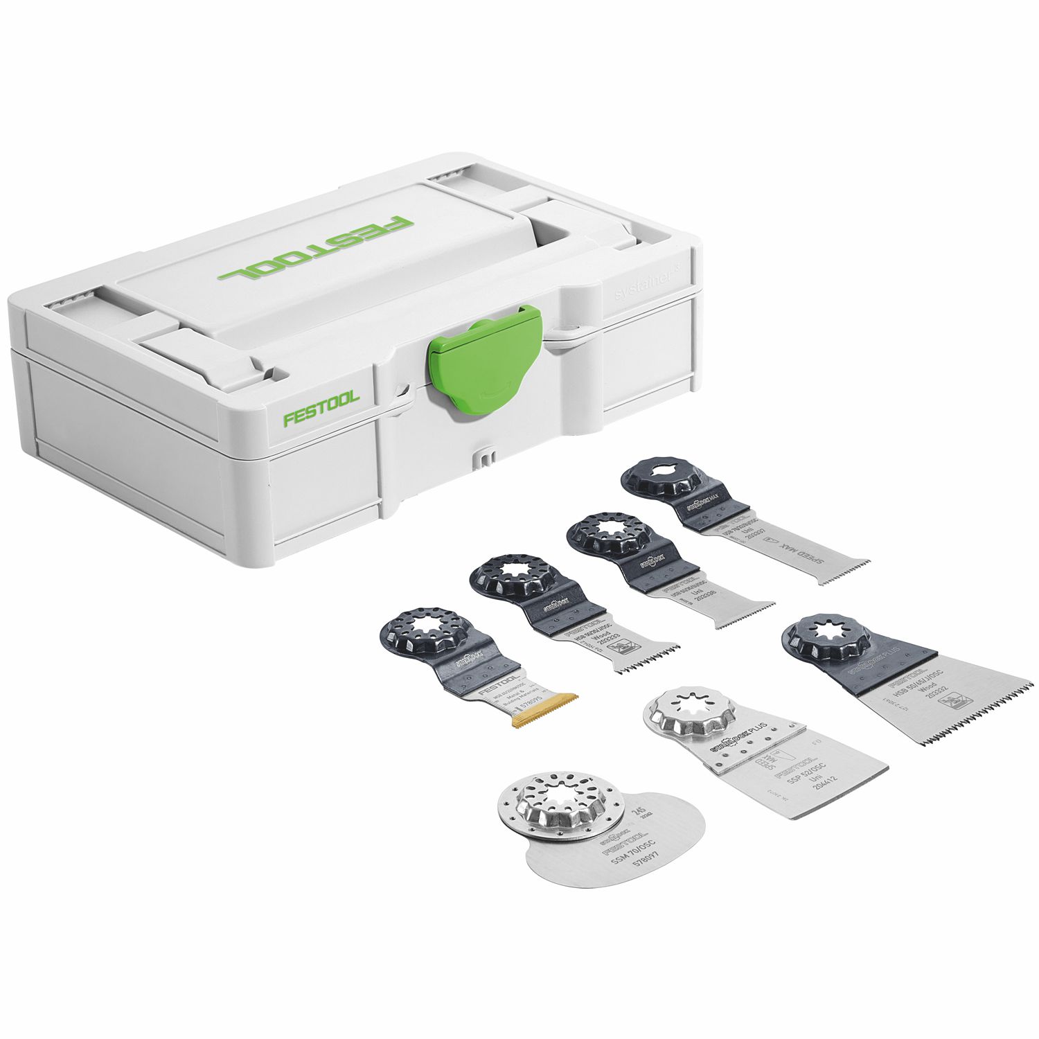 Festool SYS3 S 76-OSC-SORT/7 Oscillator Saw Blade Set in Systainer³