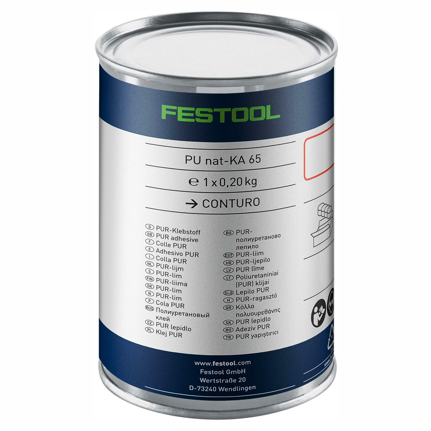 Festool PU NAT-KA 65/4 Natural Polyurethane Edge Banding Adhesive 4 Pack