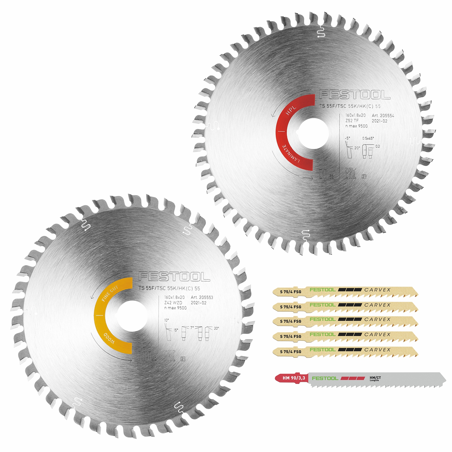 Saw Blade Set Ksb-Sort-2 W-L