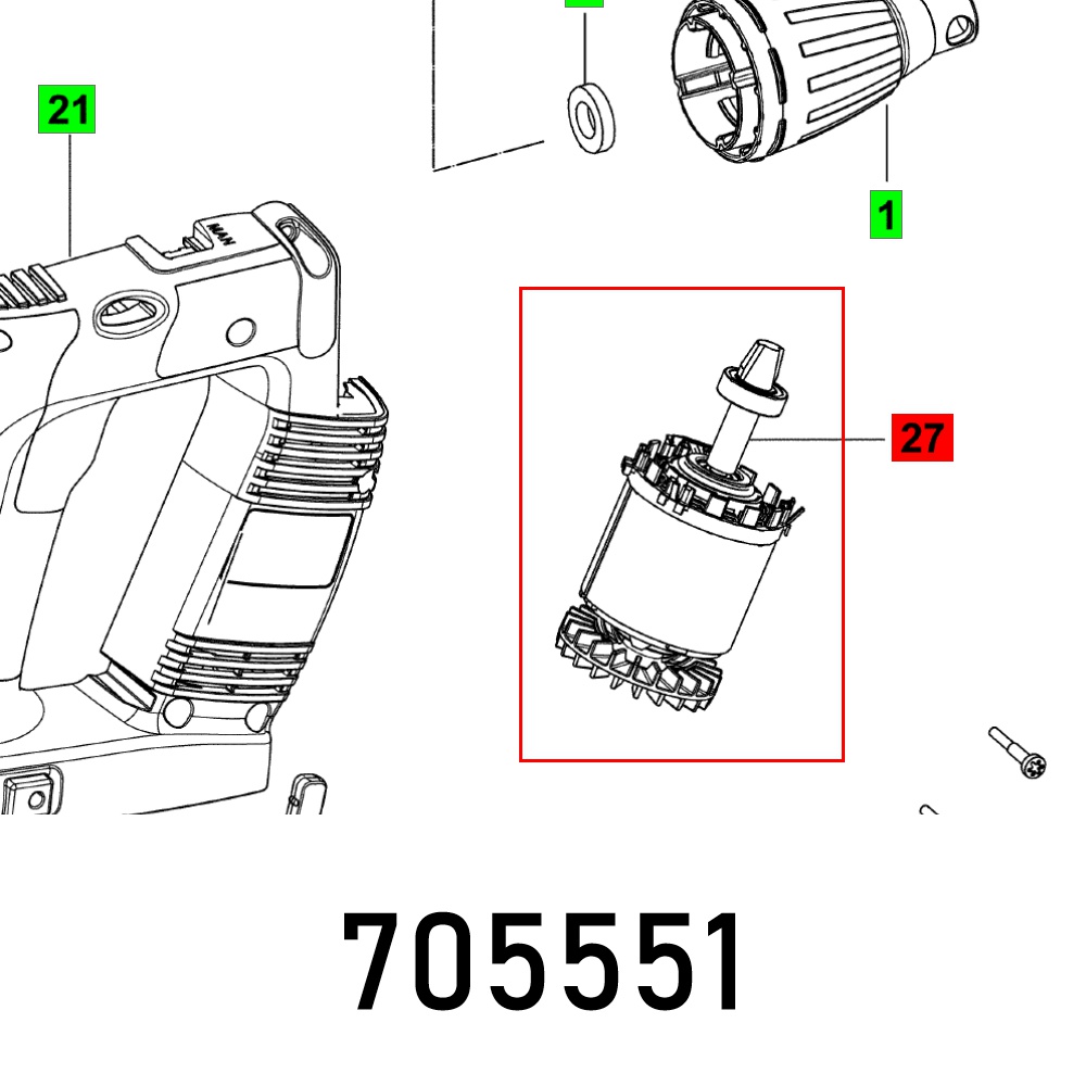 Motor Dwc 18-4500 Et-bg