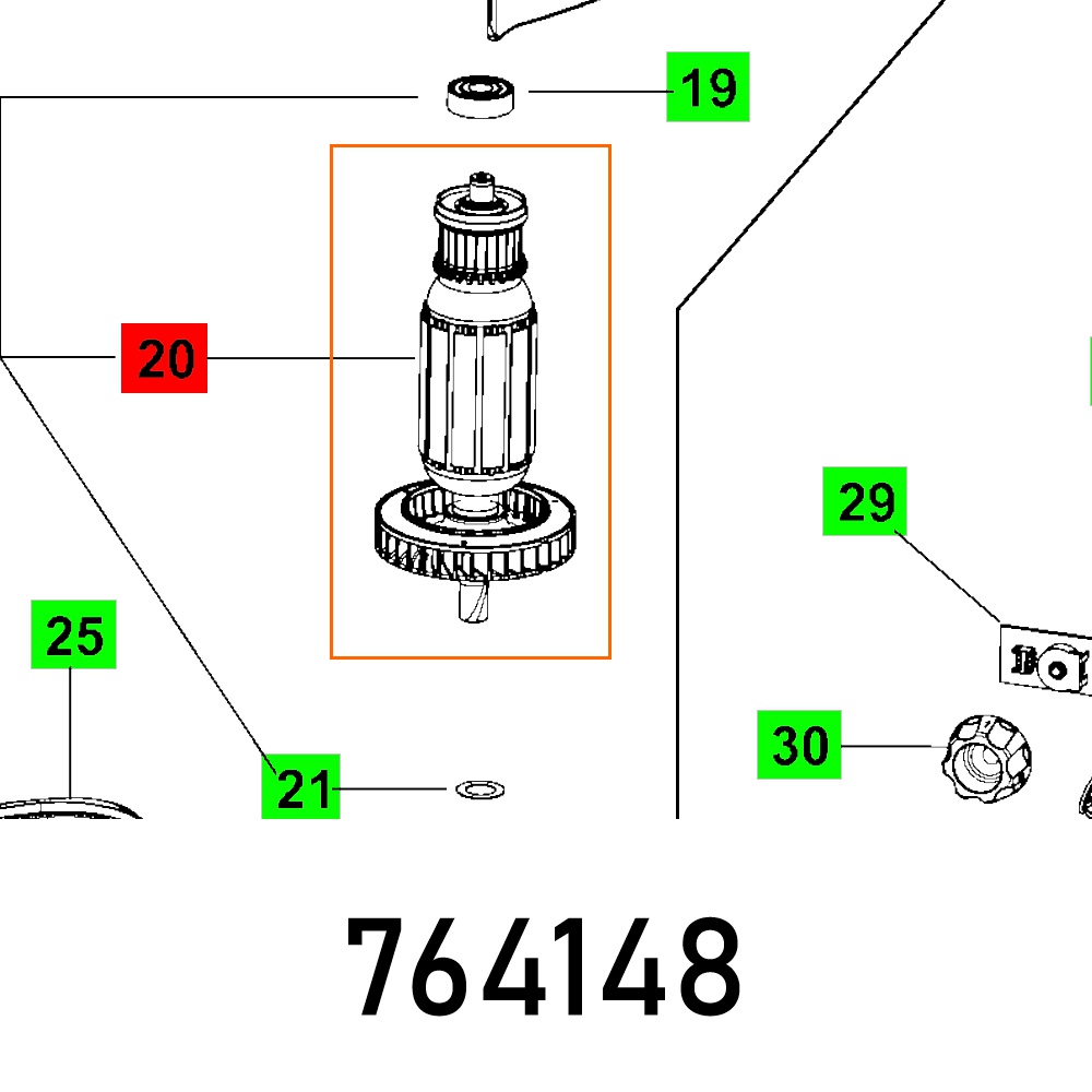 Armature Mxp 230v