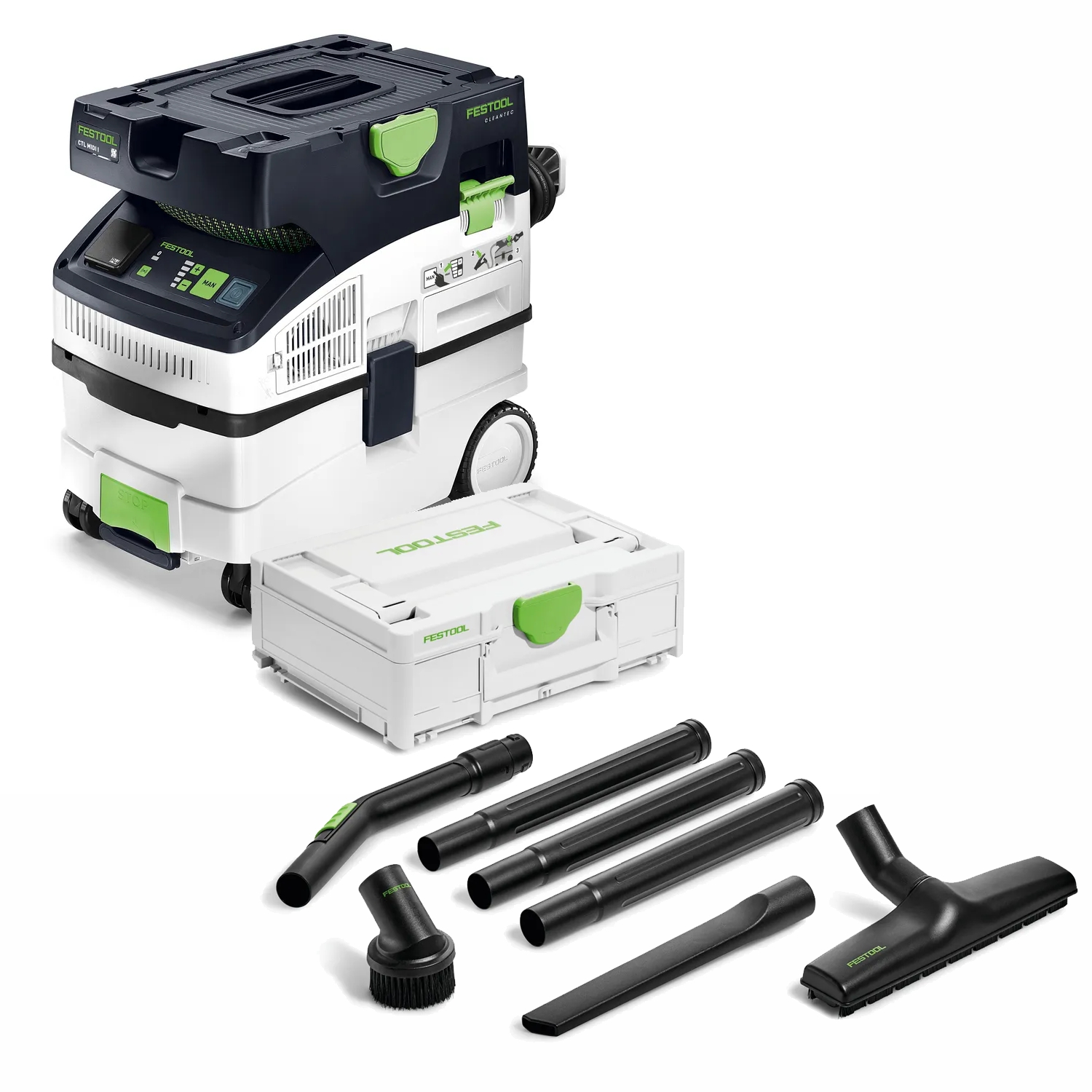 Festool CTL MIDI I CLEANTEC Mobile Dust Extractor Set with RS-ST D 27/36-Plus Cleaning Kit