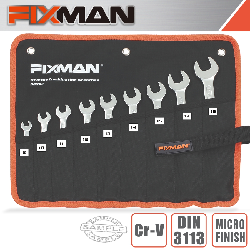 Fixman Combination Spanner Set