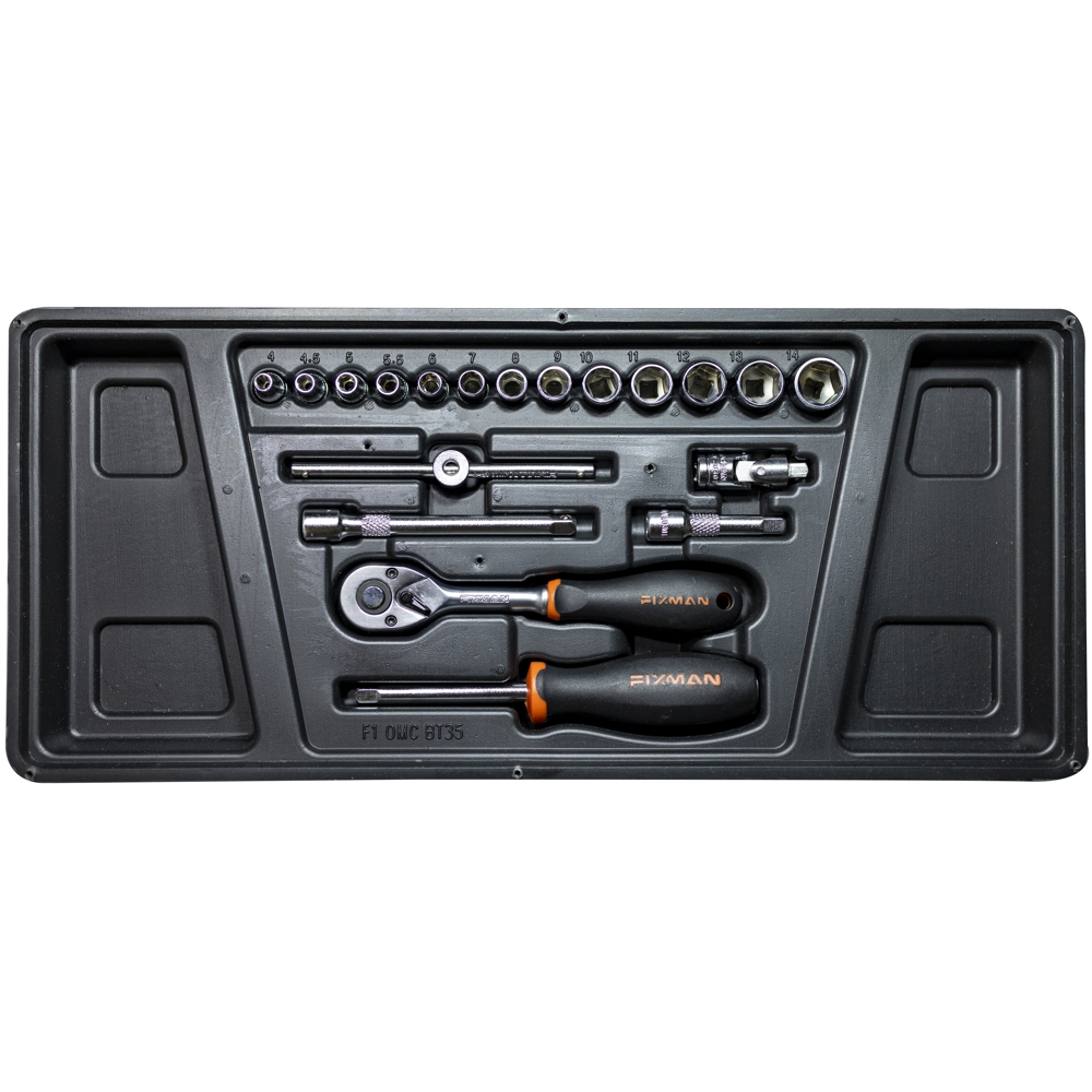 Fixman Tray Piece Drive Sockets And Accessories