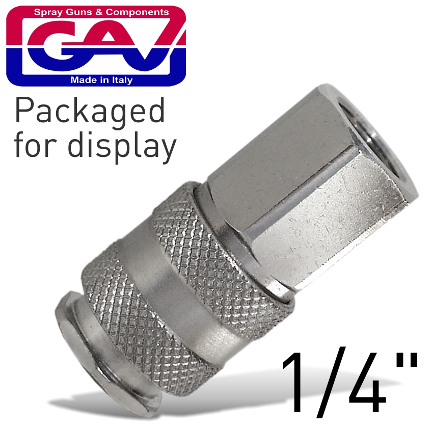 GAV UNI A1P Universal Quick Coupler 1/4' Female Packaged