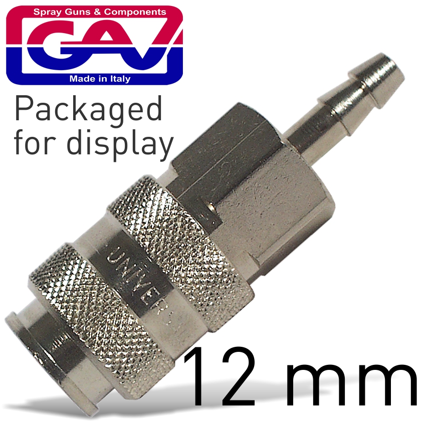 Universal Quick Coupler W/12mm Hose Tail Packaged