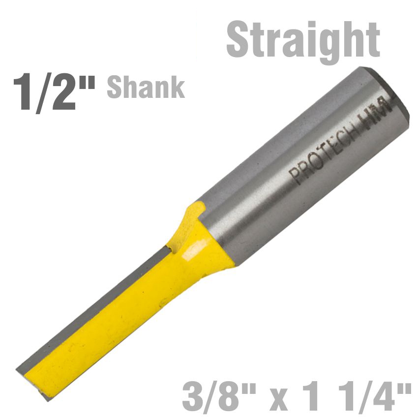Straight Bit X 2 Cut Flute With Bottom