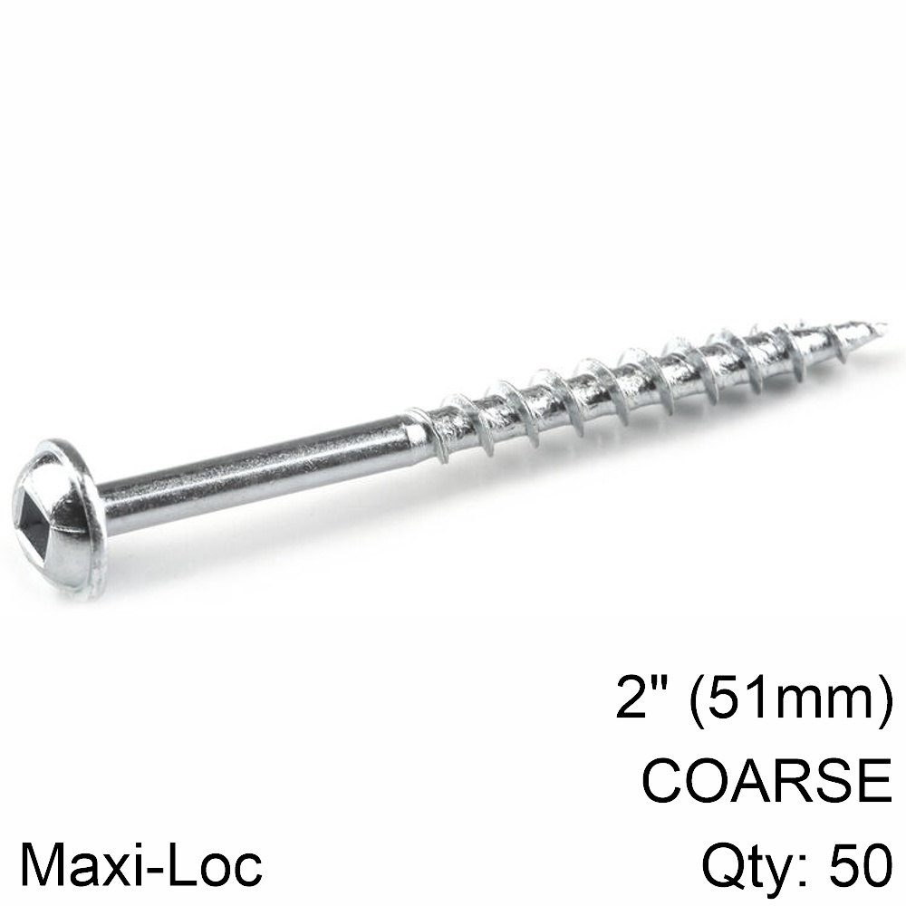 Kreg Zinc Pocket Hole Screws #8 Coarse Thread Mx Loc