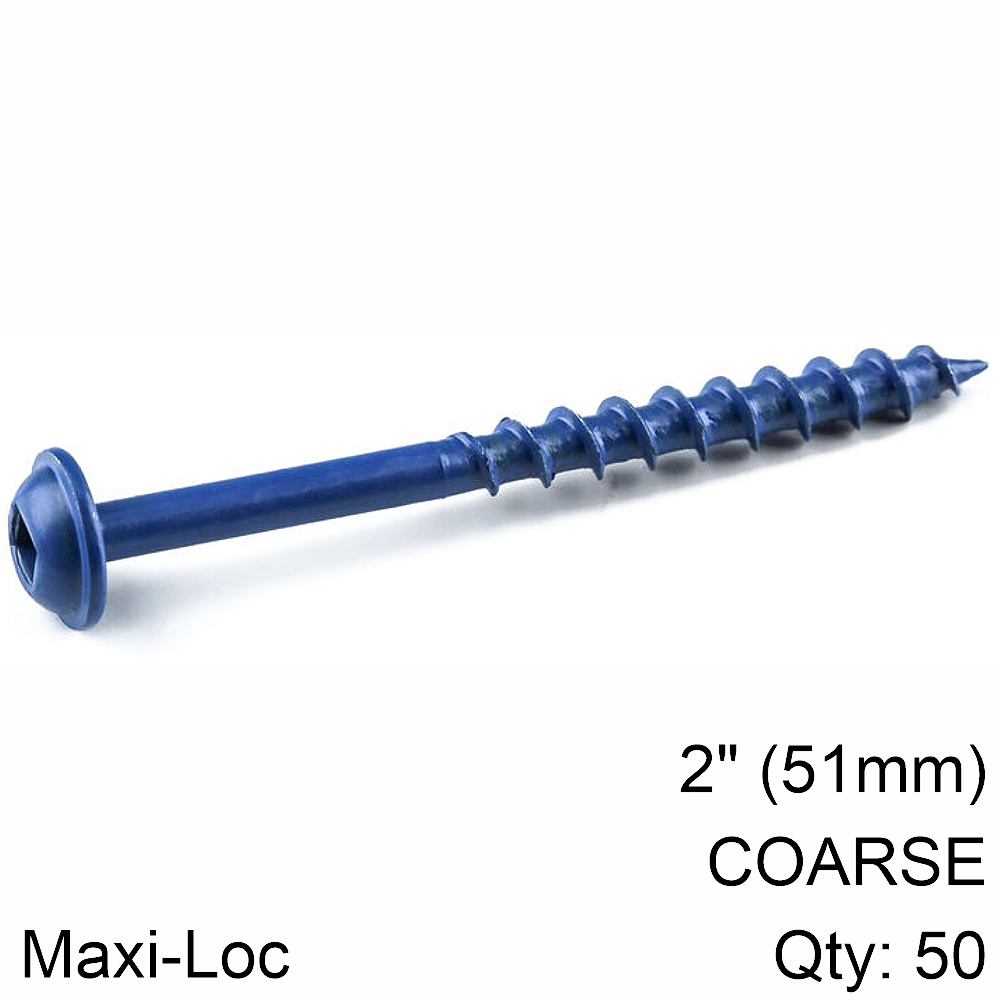 Kreg Blue Kote Pocket Hole Screws #8 Coarse Thread Mx Loc