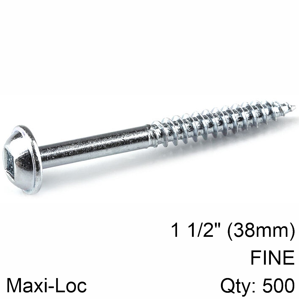 Kreg Zinc Pocket Hole Screws #7 Fine Thread Mx Loc