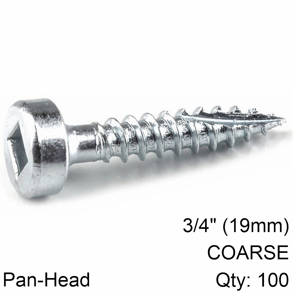 Kreg Zinc Pocket Hole Screws #6 Fine Thread Pan Head