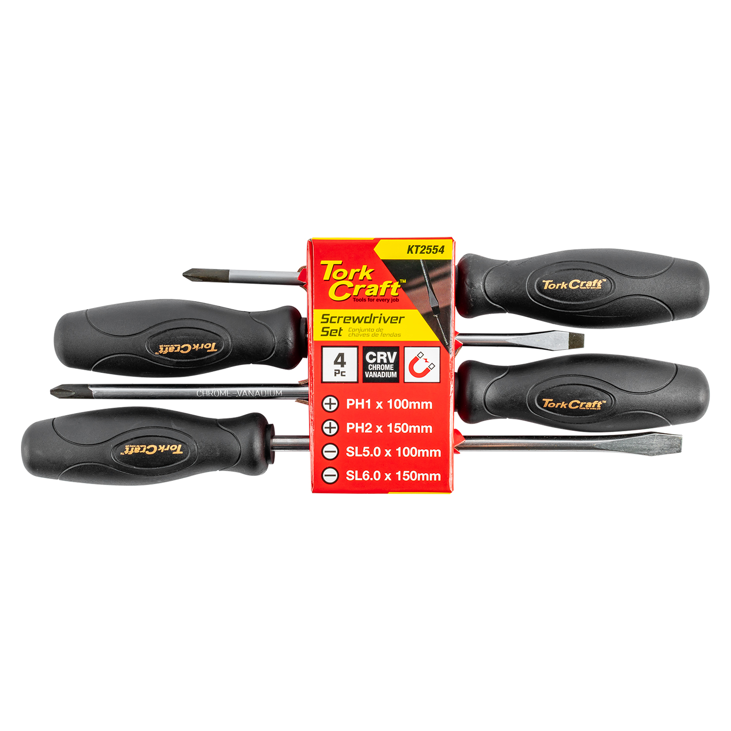 Screwdriver Set Black Handle
