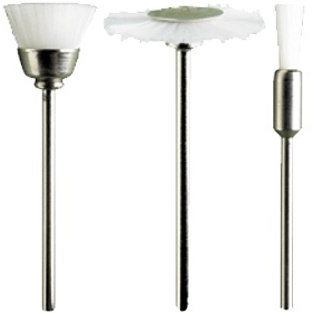 Assorted White Nylon Brushes. 3pcs