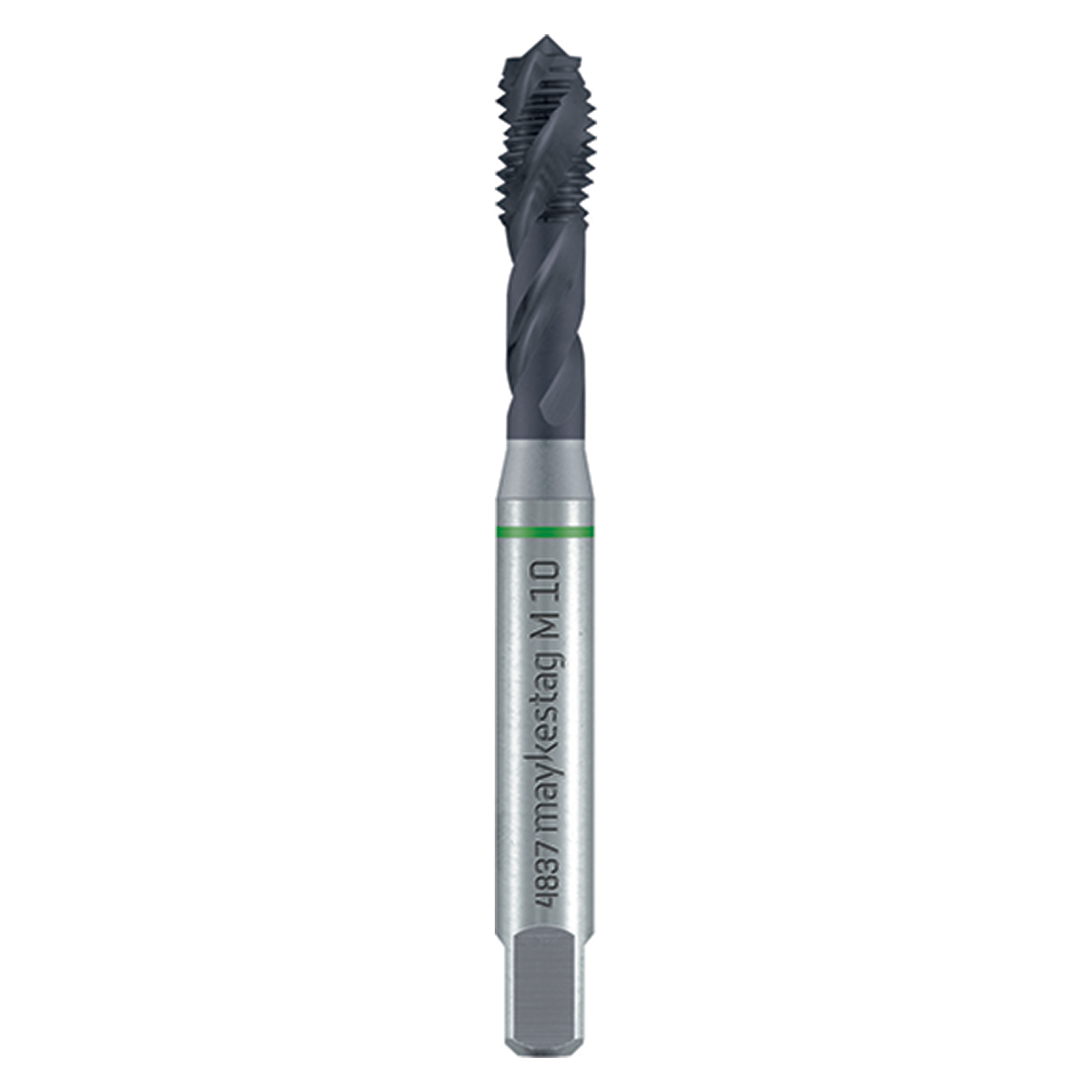 Hssco Machine Tap M Din 371 C S/F Green Alunit