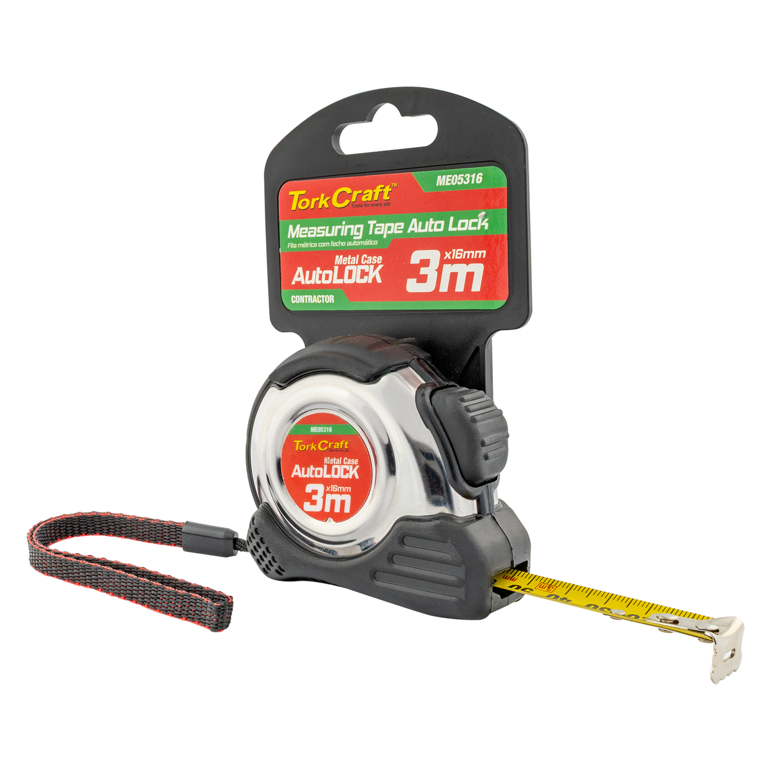 Measuring Tape Self Lock X S/S & Rubber Casing Matt Finish