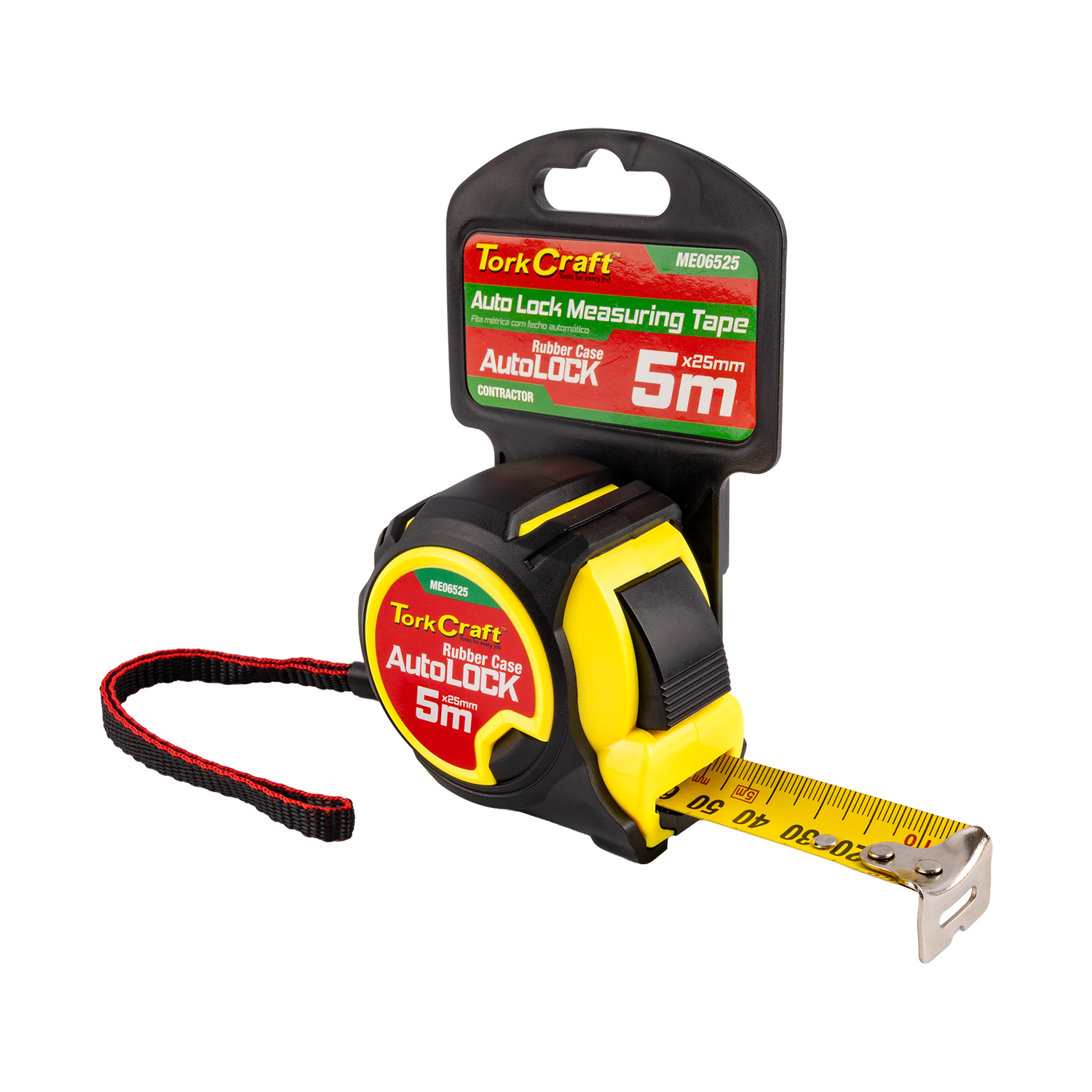 Measuring Tape Autolock 5m X 25mm Long Life Contractor