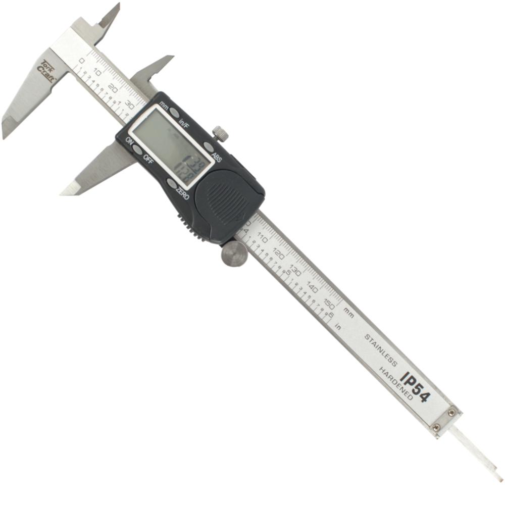 Vernier Digital 150mm S/steel 0.01mm Acc. Abs Func. Ip54 Metric / Inch
