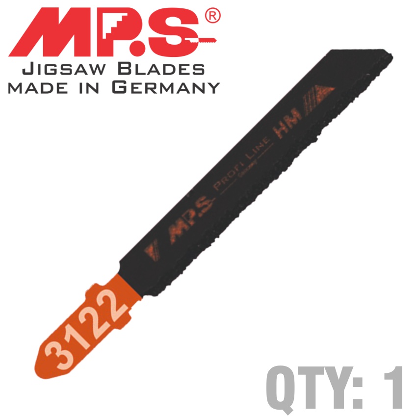 Jigsaw Blade Tungsten Grit T-Shank 75mm 1/Pack