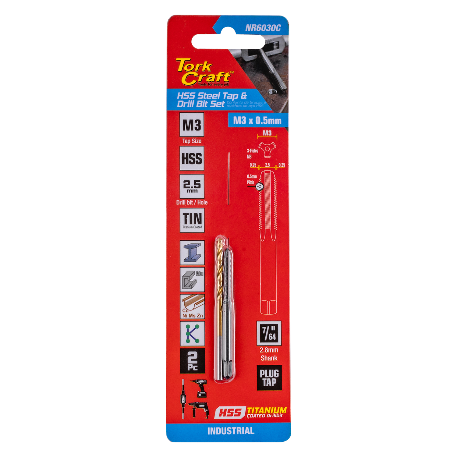 Tap Hss & Drill 2pc Set