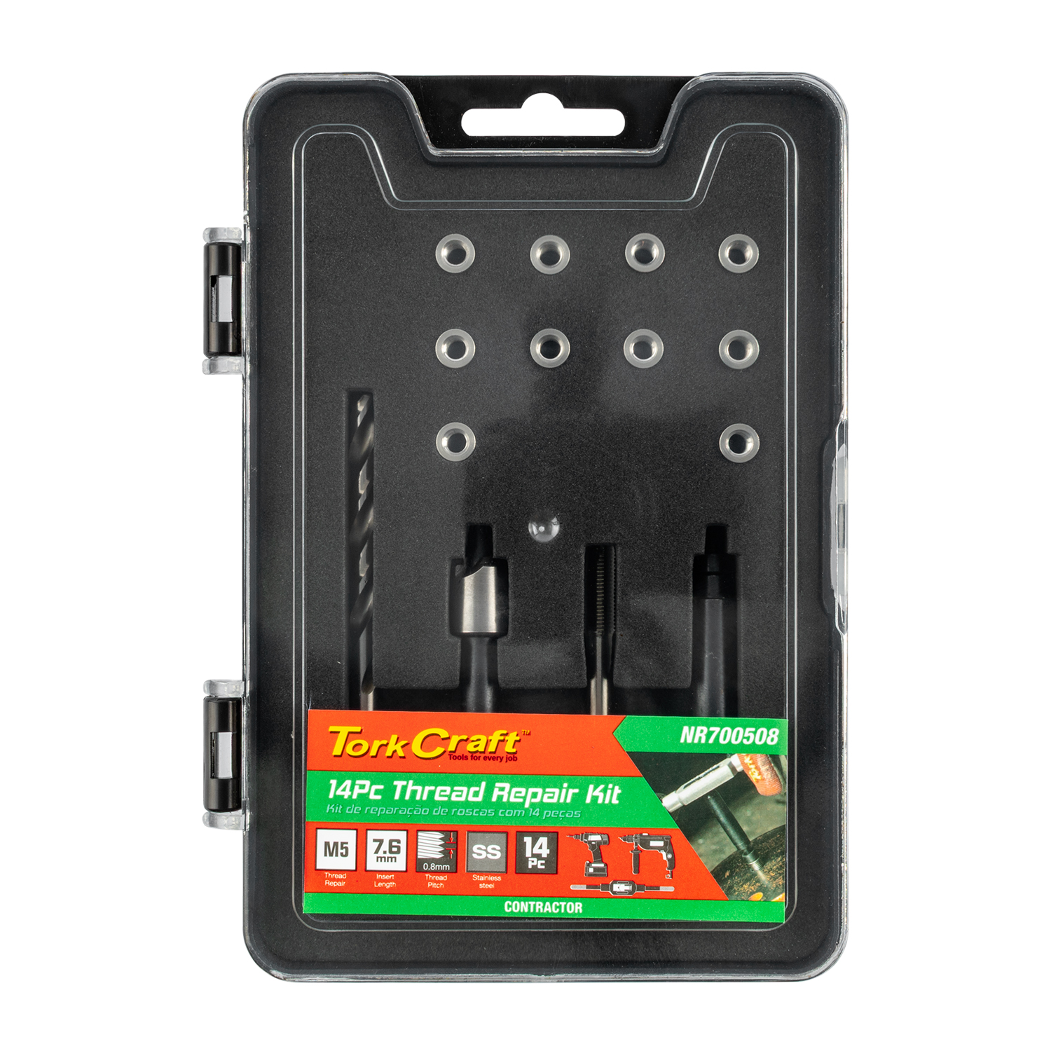 Thread Repair Kit 14pc X Flange Insert