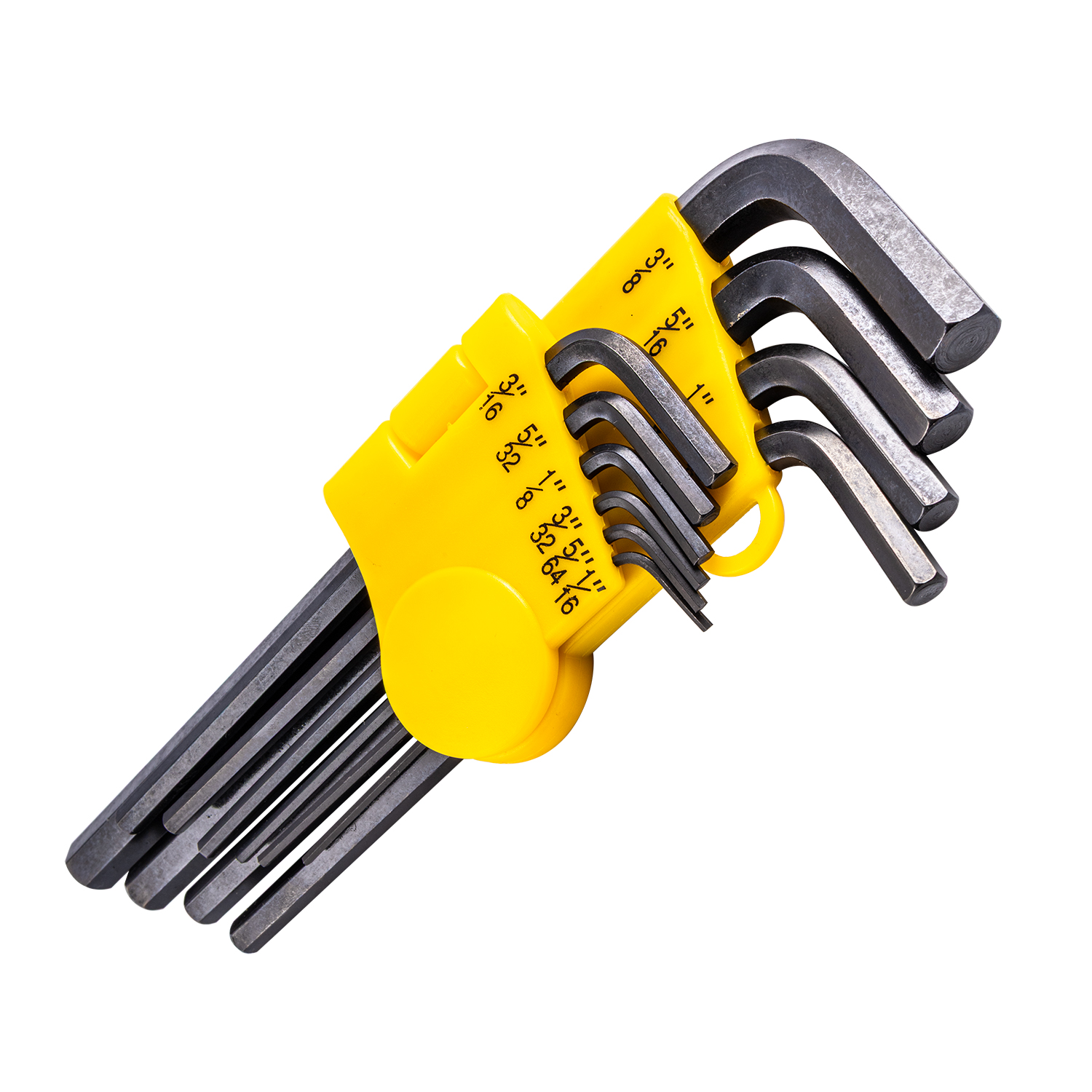 10pc Hex L-wrench Set Imperial 1/16,5/64, 3/32,1/8,5/32,3/16,7/32,1/4