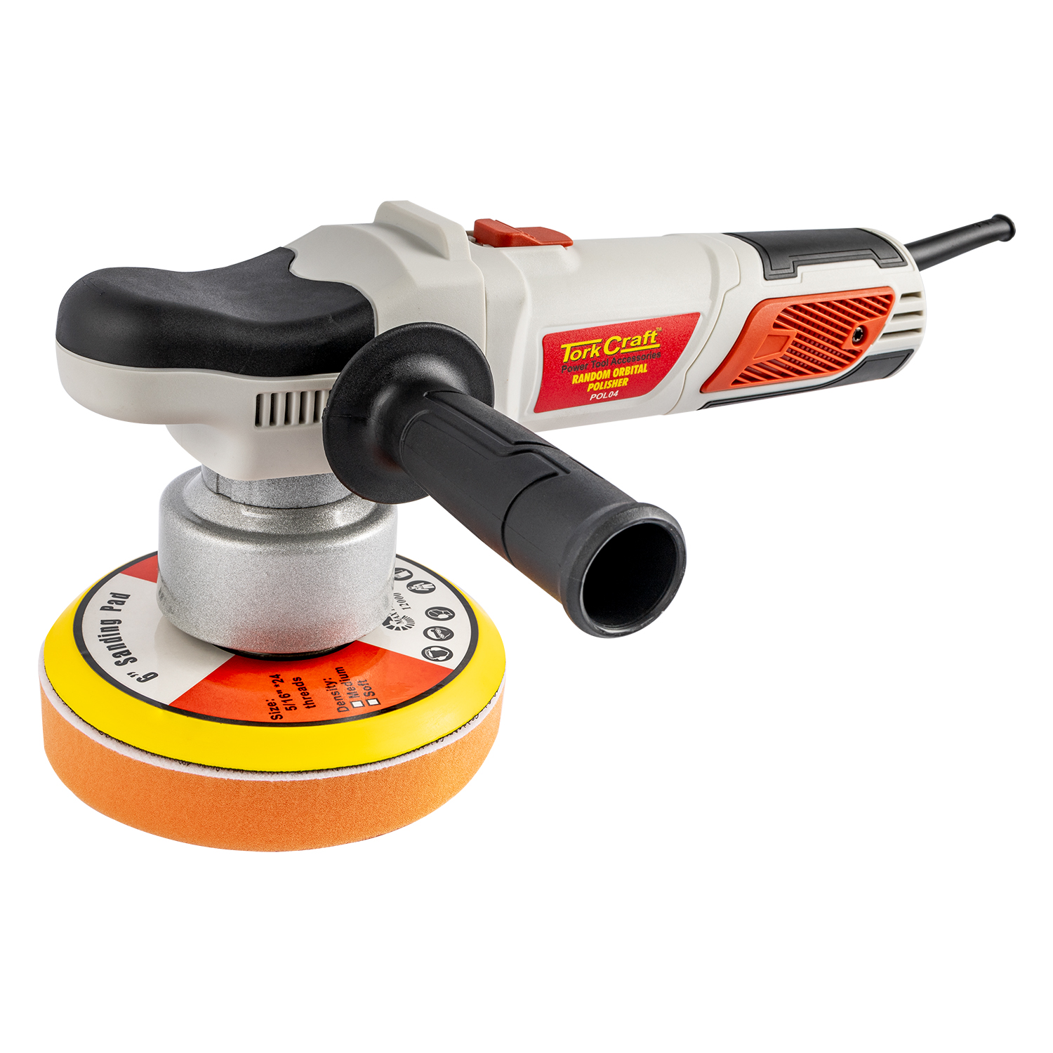 Polisher Random Orbital 800w 150mm B/pad 2000-6400rpm Const./power Aux