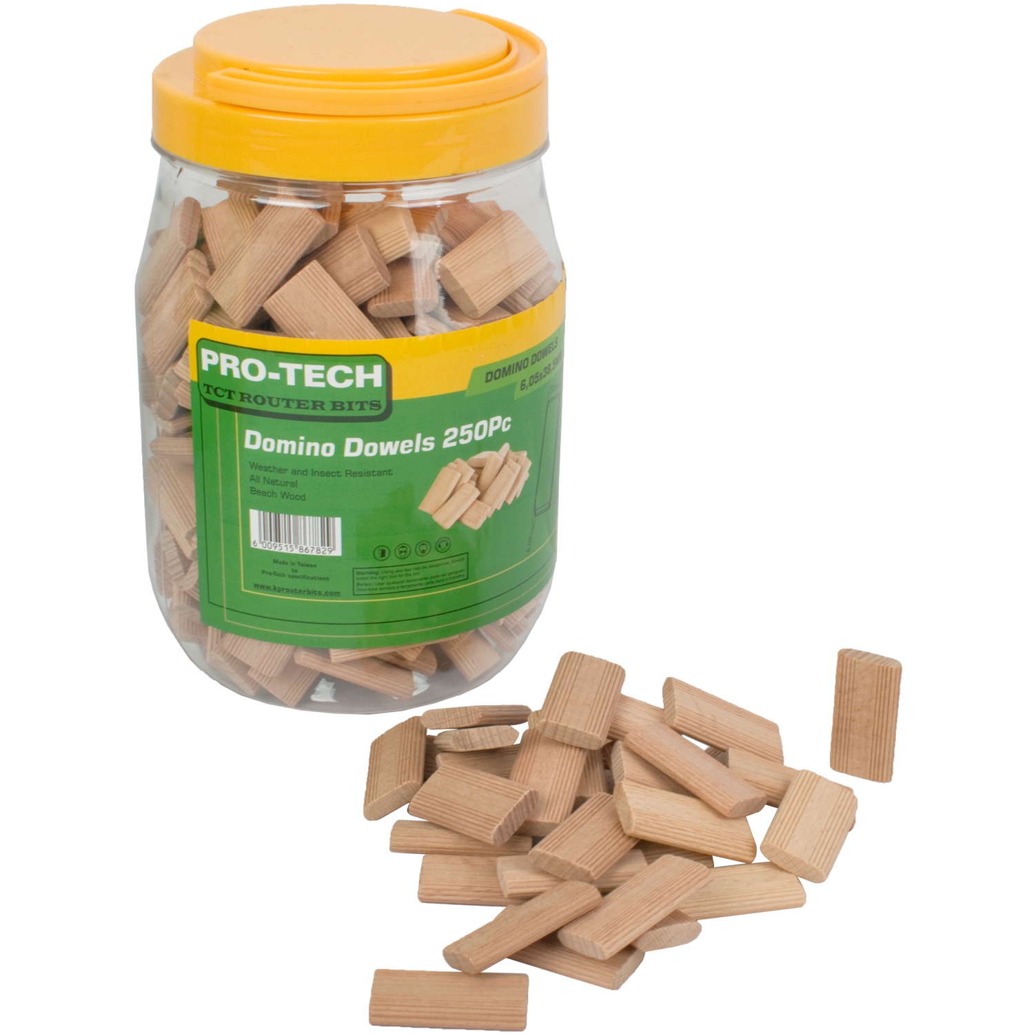 Domino Tenon Jar Beech Wood
