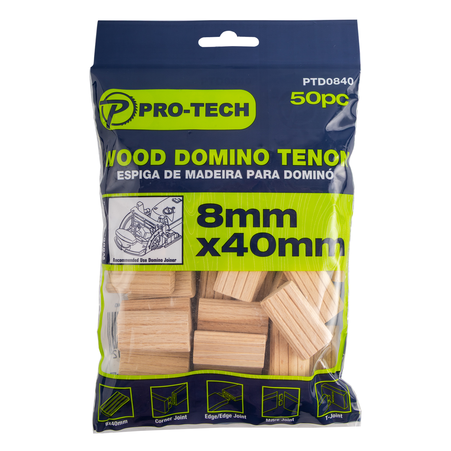 Domino Tenon 50pc Pack Beech Wood
