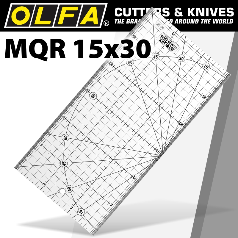 Metric Quilt Ruler X - Grid
