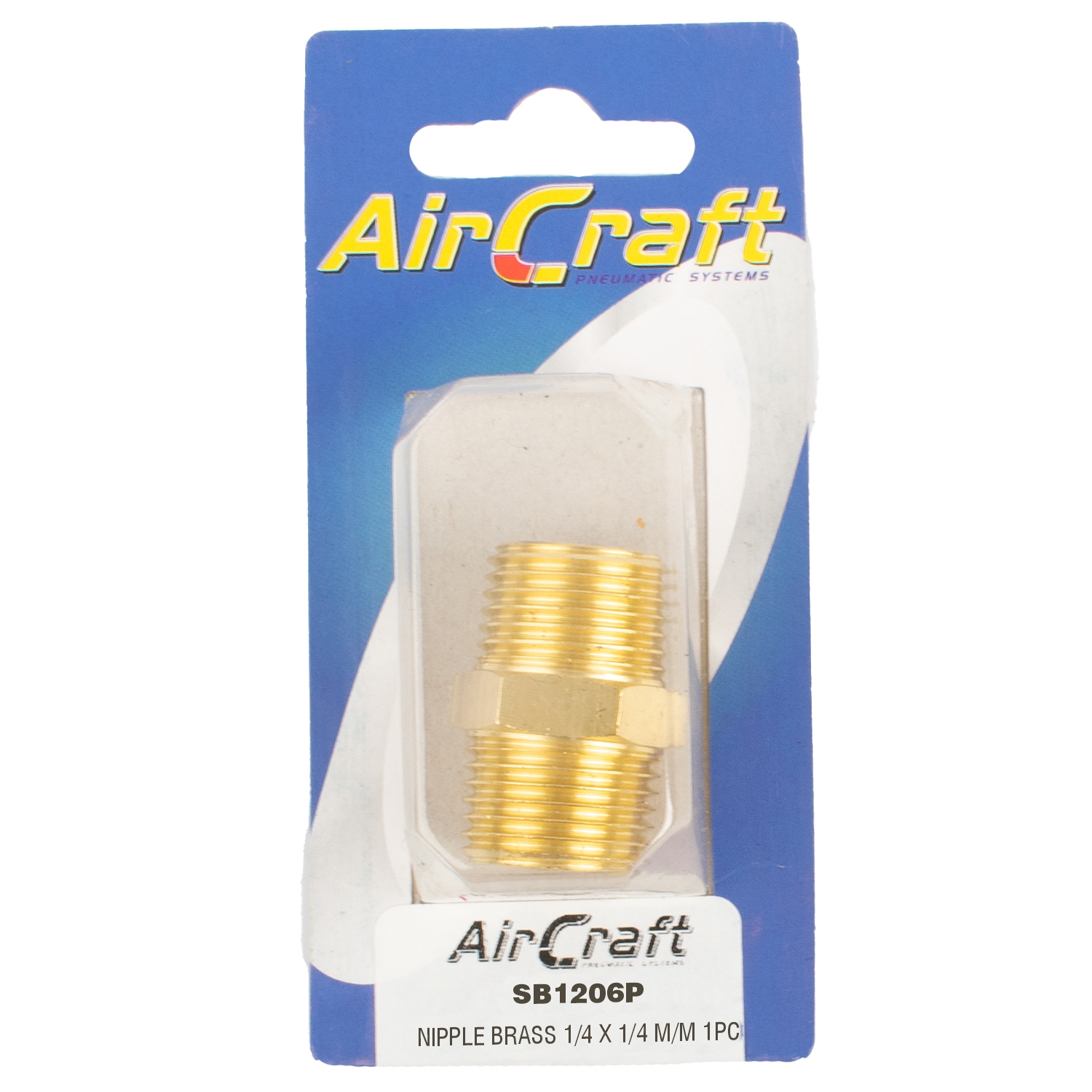 Nipple Brass M/M 1pc Pack