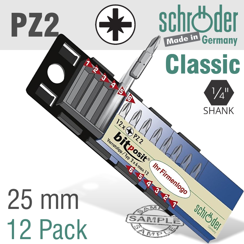 Pozi.no.2x25mm 12 Per Pack