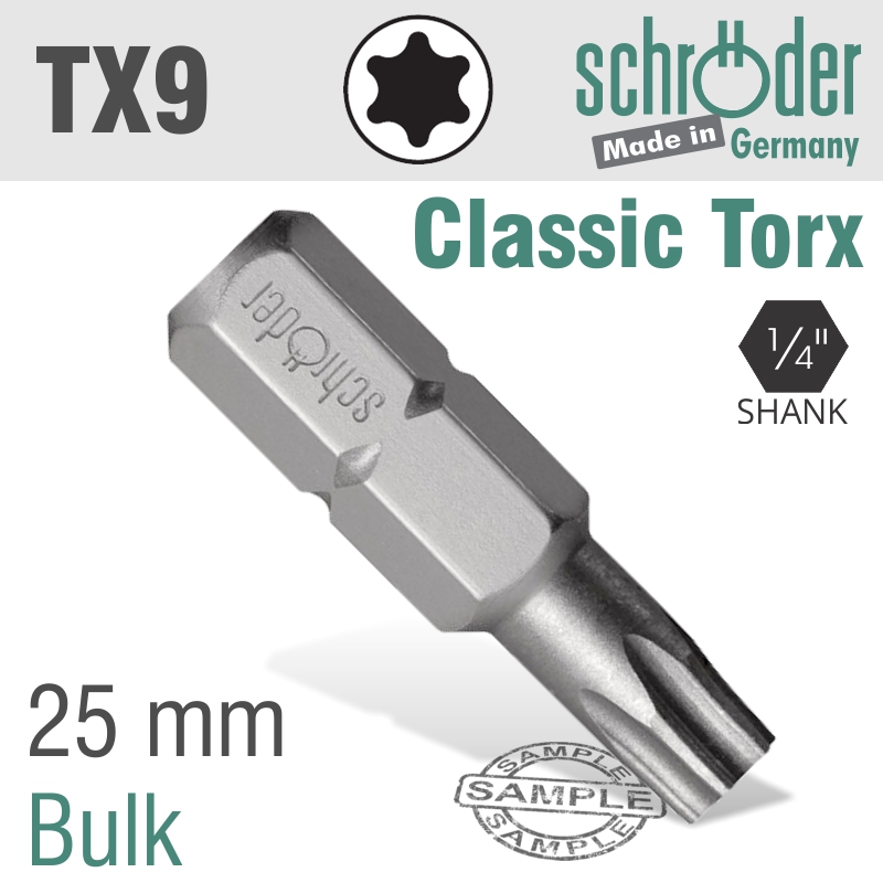 Torx Classic Bit 25mm Bulk