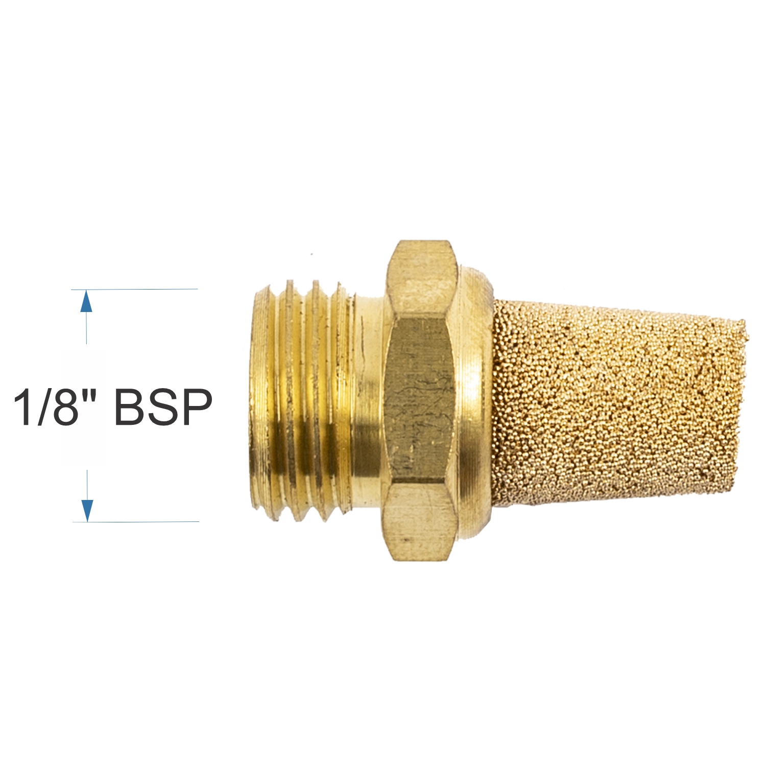 Muffler Brass Conical Male