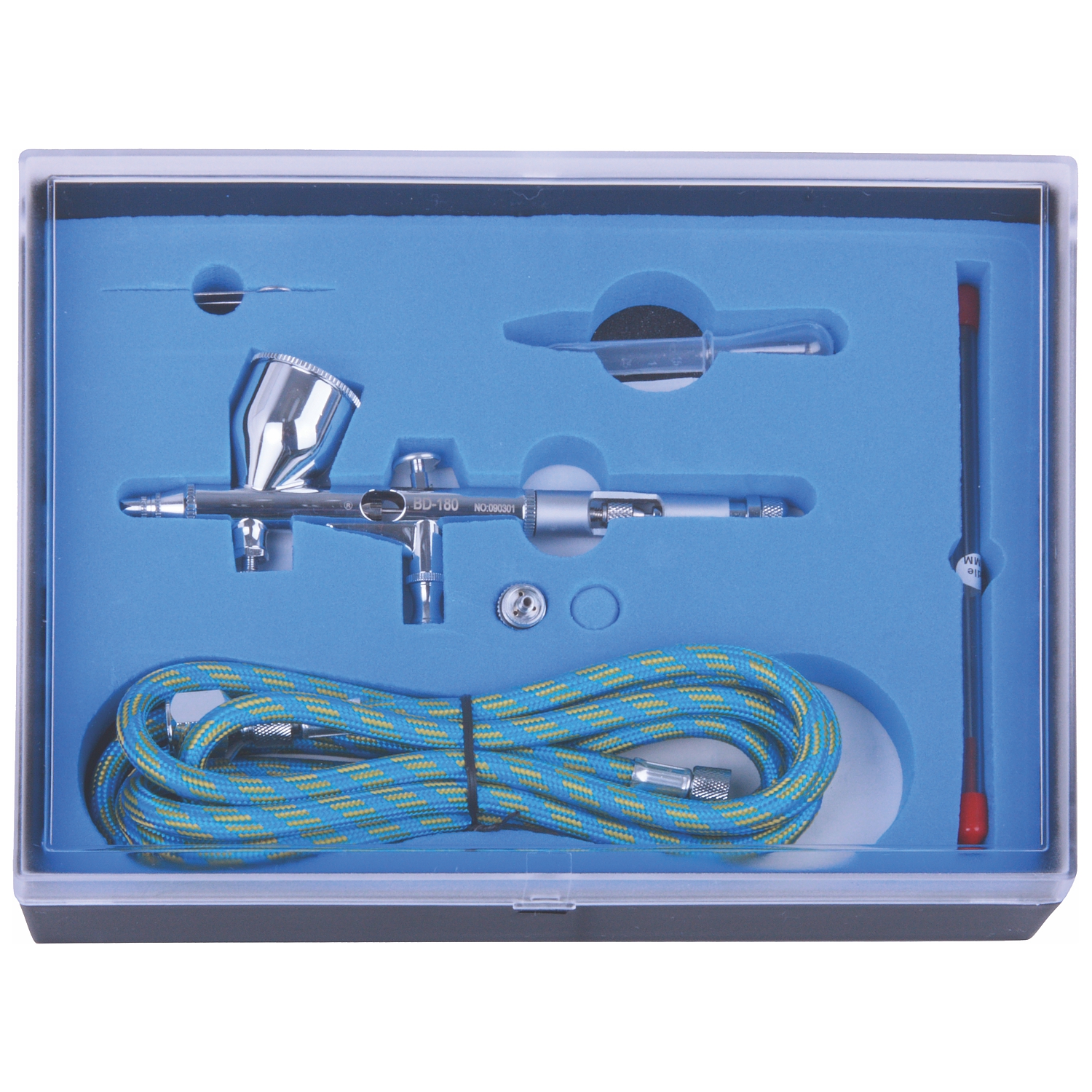 Air Brush Kit 0.25 0.3mm Nozzles With 1.8m Airhose