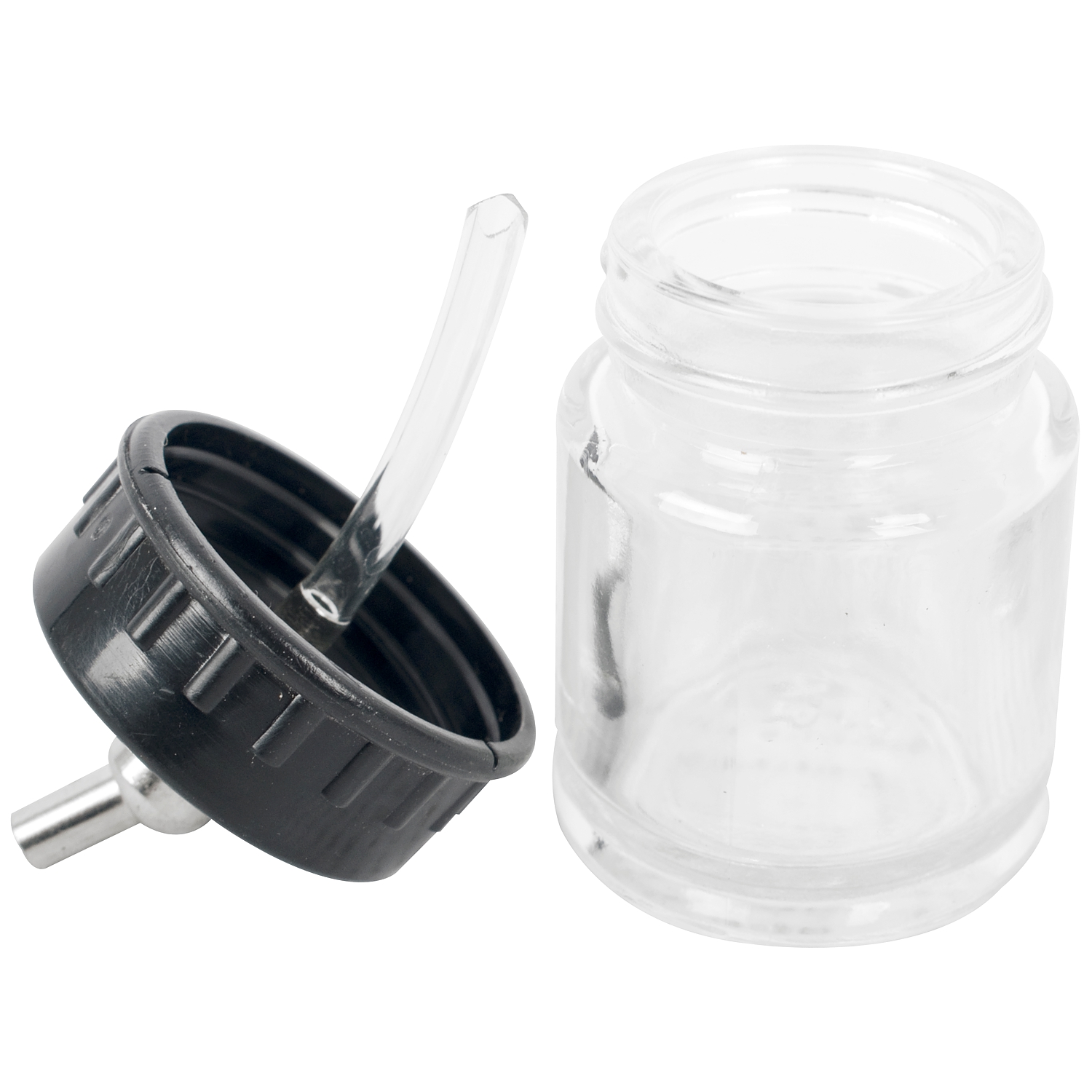 Glass Jar With 22cc Deg Spout For Airbrush