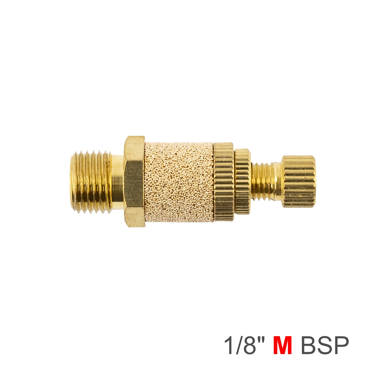 Flow Control Silencer Brass M