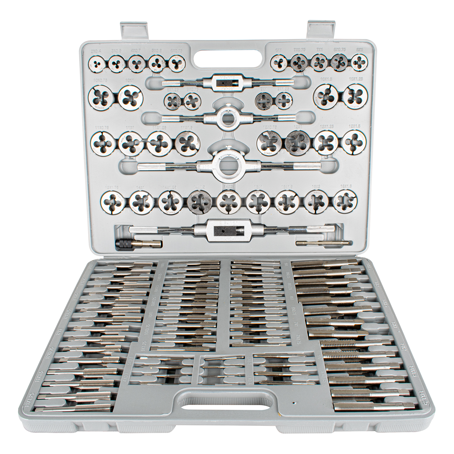 Tap & Die Set 110 Pce - Carbon Steel 2 - 18mm Blow Mould Case