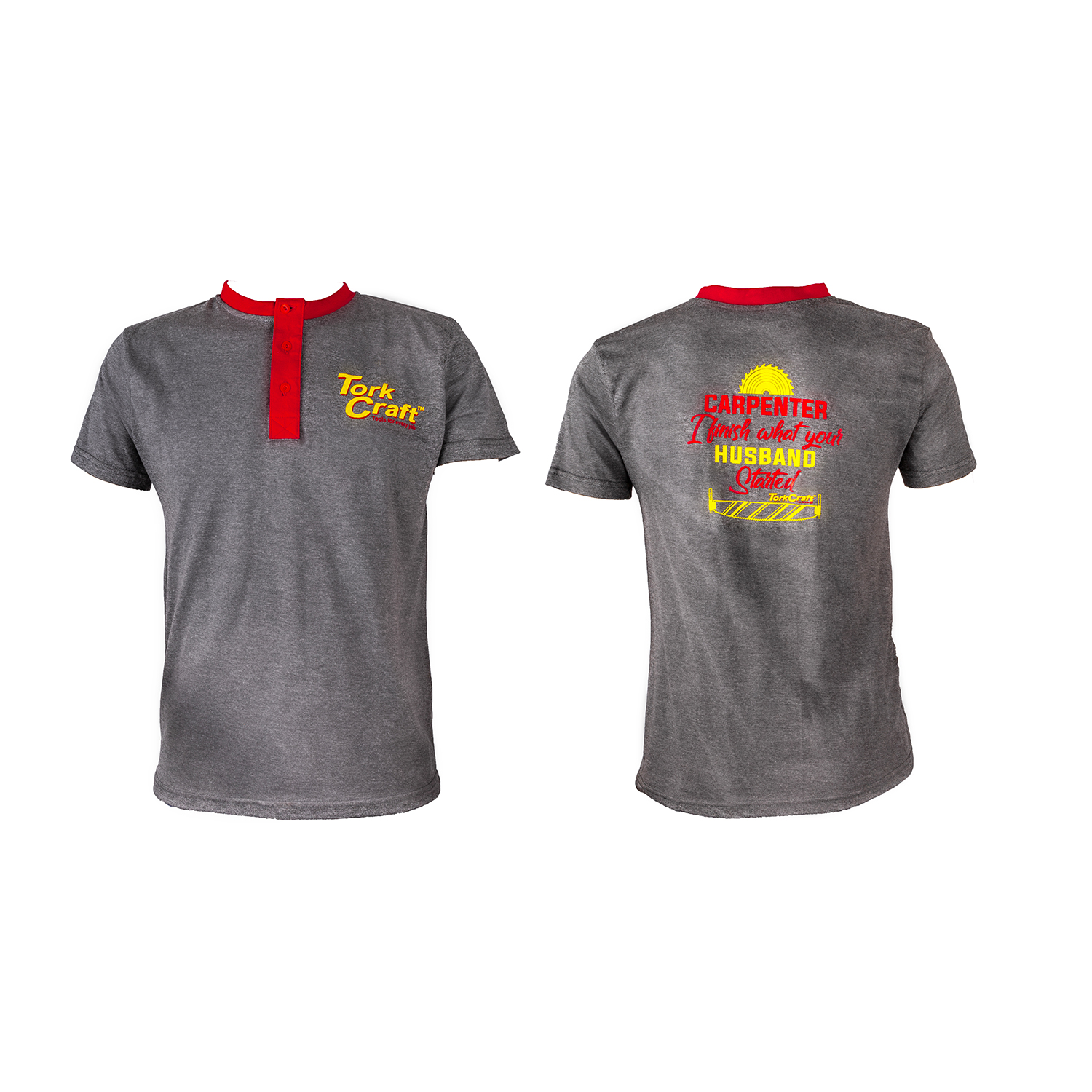 Tork Craft T-shirt Grey Large Carpenter