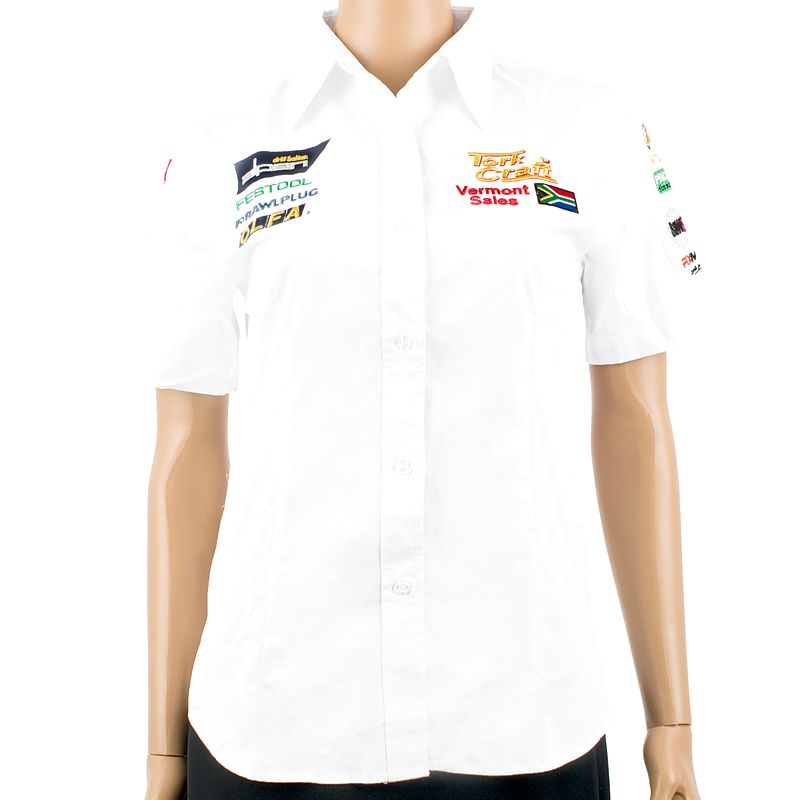Ladies Blouse - White 3/4 - 2x-large