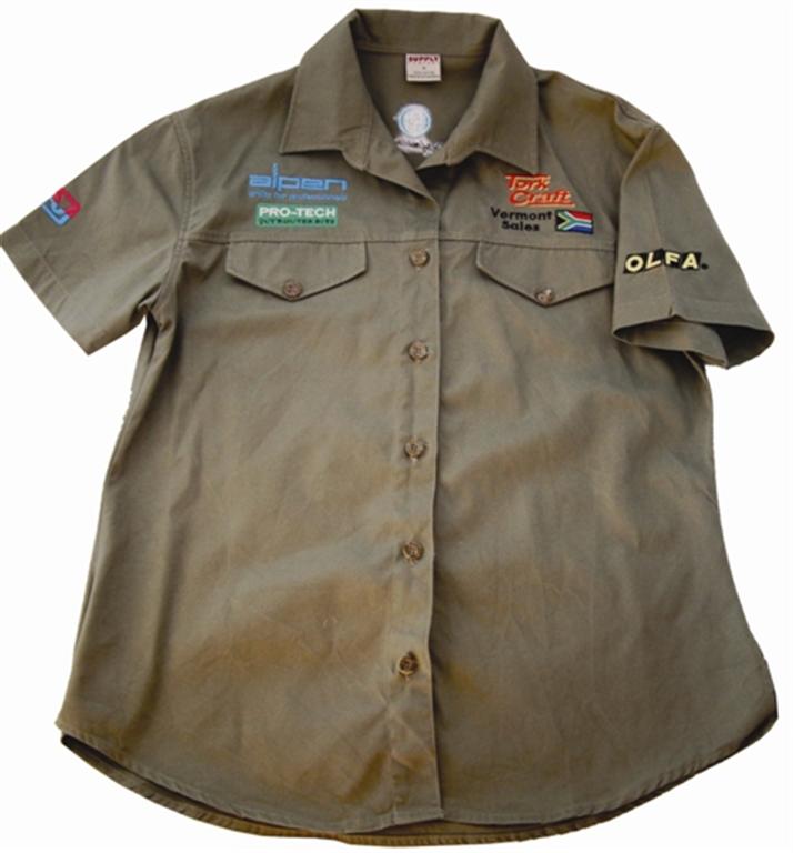 Vermont Ladies Blouse Long Sleeve Olive 2x-large