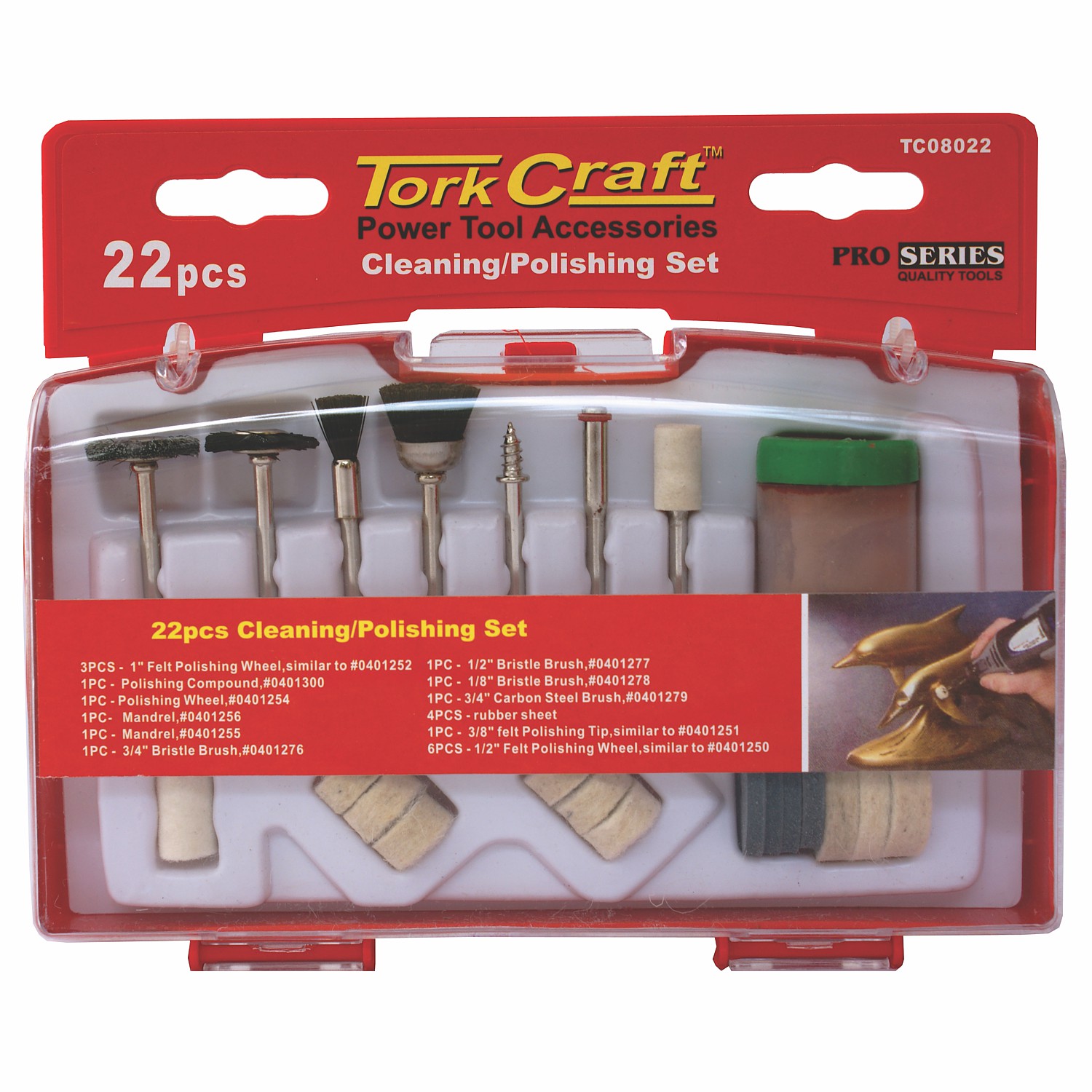 Tork Craft Cleaning & Polishing Set 22 Piece Mini